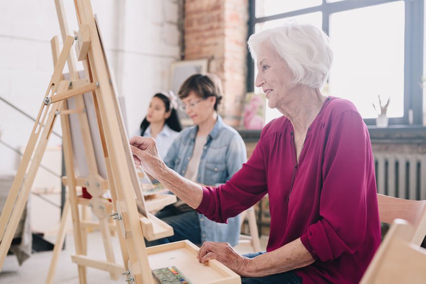 workshop art class in studio